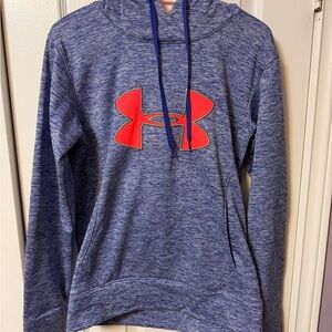 Under Armour Heathered Purple Hoodie with Hot Pink Emblem